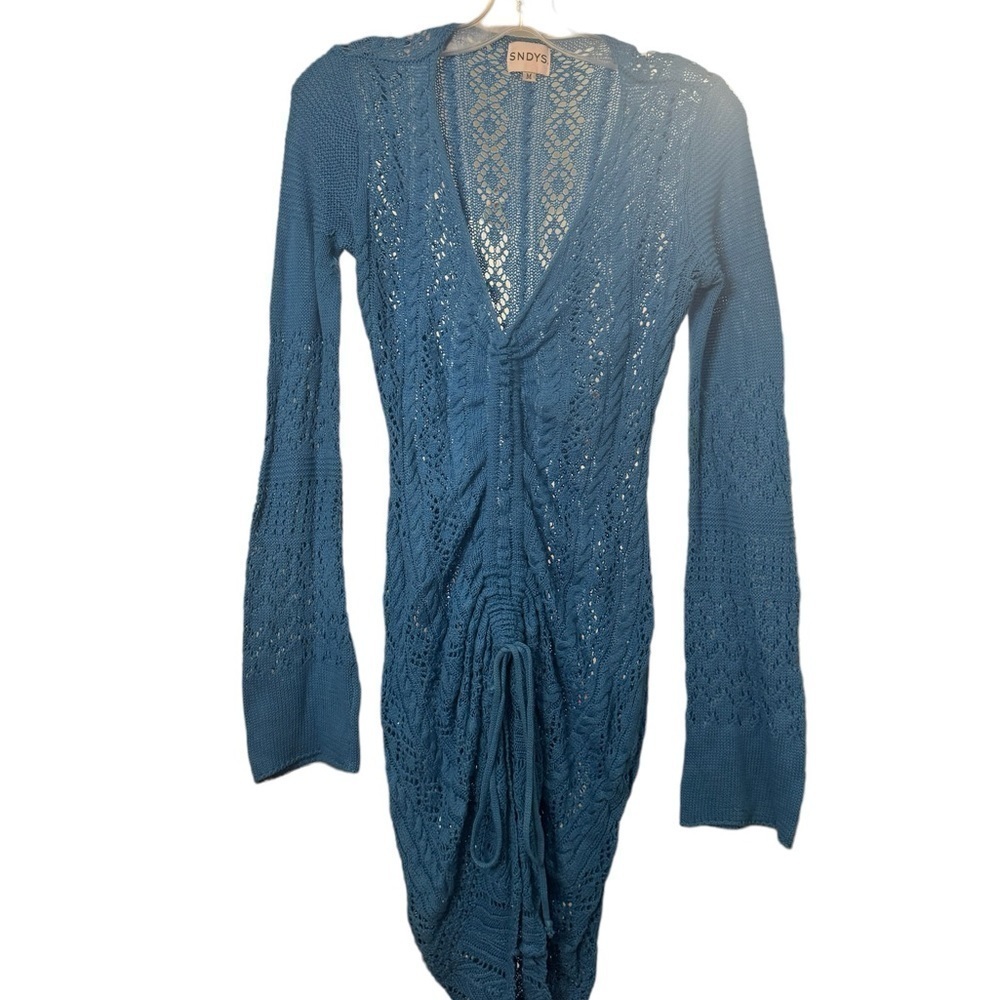 COPY - Beautiful blue knitting dress tunics size M